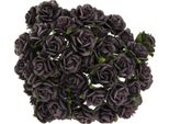 Rosen Aperto 25Mm 25Pz. Scrapbooking Carta Gelso Fiori Fiori Noce Marrone