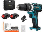 Trapano A Percussione A Batteria, Potenza 21V, Coppia 25Nm, 2 Batterie Tipo 3
