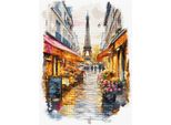Confezione Letistitch Per Ricamo A Punto Croce "Parigi"", Schema Contato, 23X31Cm"