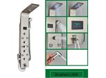 Pannello Doccia Per Il Bagno, Display A Led Della Temperatura, Getti Massaggianti Spa, Spazzolato 8009