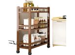 Libreria A 3 Piani Con Rotelle