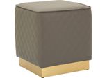 Mauro Ferretti Sgabello Sharon 35X35X38 Cm Grigio Oro