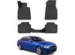 2013-2021 Bmw Serie 3 F30 F31 2012-2018 / Serie 4 F32 F36 Tappetini In Gomma Nera 4 Pz