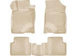2015-2021 Tappetini Honda Civic Personalizzabili Tpe Beige 4 Pz