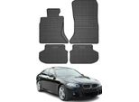 2013-2017 Bmw Serie 5 F10 F11 Xdrive Tappetini In Gomma Nera 4 Pz