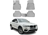 2014-2018 Bmw X4 F26 Tappetini Tpe Grigio 4 Pz
