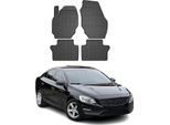 2010-2018 Volvo S60 Tappetini In Gomma Nero 4 Pezzi
