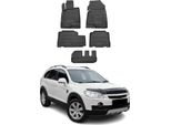 2006-2017 Chevrolet Captiva Tappetini In Gomma Nera 5 Pz