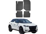 2018-2025 Ds DS3 Crossback Tappetini In Gomma Nera 4 Pz