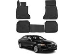 2008-2015 Bmw Serie 7 F02 Tappetini Tpe Nero 4 Pezzi