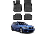 2011-2019 Bmw Serie 1 F20 Tappetini Tpe Nero 4 Pz