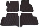 2010-2021 Vw Amarok Tappetini In Pelle Similcuoio Nera 4 Pz