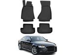 2007-2016 Audi A4 Sedan Avant Allroad B8 Tappetini In Gomma Nera 4 Pz