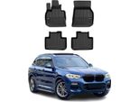 2017-2024 Bmw X3 G01 Tappetini Tpe Nero 4 Pezzi