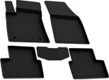 2008-2017 Seat Ibiza Tappetini In Gomma Nero 4 Pz