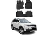 2006-2018 Chevrolet Captiva Tappetini Tpe Nero 3 Pezzi