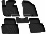 2009-2015 Hyundai Ix35 Tappetini In Gomma Nera 4 Pezzi