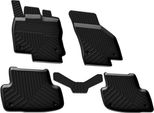 2012-2020 Audi A3 8V Sportback Limo Tappetini In Gomma Nera 4 Pz