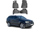 1999-2006 Bmw X5 E53 Tappetini Tpe Nero 4 Pezzi