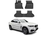 2014-2019 Bmw X6 F16 F86 Tappetini Tpe Nero 3 Pz