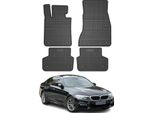 2017-2024 Bmw Serie 5 Berlina Touring G30 G31 Tappetini In Gomma Nero 4 Pz