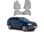 1999-2006 Bmw X5 E53 Tappetini Tpe Grigio 4 Pz