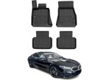 2019-2025 Bmw Serie 8 Gran Coupé G16 Tappetini Tpe Nero 4 Pz
