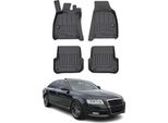2004-2008 Audi A6 C6 Limo Allroad Avant Tappetini Tpe Nero 4 Pz