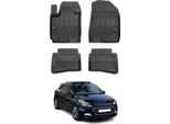 2014-2020 Hyundai I20 Tappetini Tpe Nero 4 Pezzi