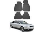 1997-2004 Audi A6 C5 Sedan Avant Tappetini In Gomma Nera 4 Pz