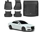 Set Di Tappetini E Fodere Per Bagagliaio Omac Per Audi A5 8T3 Coupé 2007-2016 Gomma 5X