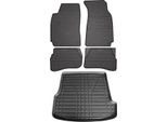 Set Tappetini E Fodera Bagagliaio Per Skoda Superb Notchback 2001-2008 Gomma 5X
