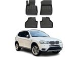 2010-2017 Bmw X3 F25 Tappetini Tpe Nero 4 Pezzi