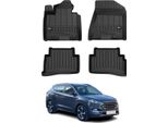 2015-2020 Hyundai Tucson Tappetini Tpe Nero 4 Pz