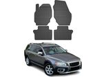 2007-2016 Volvo XC70 Tappetini Tpe Nero 4 Pezzi