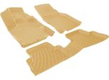 2002-2009 Honda City Tappetini Personalizzabili Tpe Beige 4 Pz