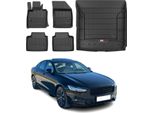 Set Di Tappetini E Fodere Per Il Bagagliaio Omac Per Volvo S90 2016-2020 In Gomma Nera 5X