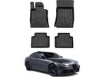 2015-2025 Alfa Romeo Giulia Rwd Tappetini Tpe Nero 4 Pz