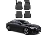 2018-2025 Audi A6 Lamo Avant Allroad C8 Tappetini Tpe Nero 4 Pz