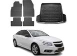 Set Di Tappetini E Fodere Per Il Bagagliaio Per Chevrolet Cruze Limo 2008-2016 In Gomma 5X