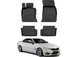 2013-2020 Bmw Serie 4 F33 Cabrio Tappetini Tpe Nero 4 Pz