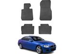 2012-2019 Bmw Serie 3 F30 F31 M3 F80 Tappetini In Gomma Nera 4 Pz