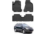 2004-2010 Hyundai Tucson Tappetini Tpe Nero 3 Pz