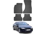 2016-2025 Audi A4 Limo Avant Allroad B9 Tappetini In Gomma Nera 4 Pz