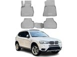 2010-2017 Bmw X3 F25 Tappetini Tpe Grigio 4 Pezzi