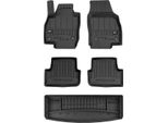 Omac Set Tappetini E Fodera Bagagliaio Per Skoda Karoq 2017-2025 Gomma Nera 5X