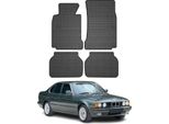 1995-2003 Bmw Serie 5 Limo Touring E39 Tappetini In Gomma Nera 4 Pz