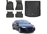 Set Di Tappetini E Fodere Per Bagagliaio Omac Per Audi A4 B9 Limo 2015-2025 Gomma 5X