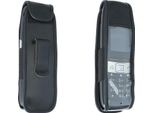 Caseroxx Custodia In Pelle Con Clip Da Cintura Compatibile Con Gigaset E630 / E630HX / R650H Pro In Vera Pelle, Custodia Con Clip Da Cintura E Finestra Di Visualizzazione