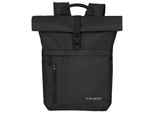 Freizeitrucksack TRAVELITE BASICS Rollup Rucksack, Gr. B/H/T: 37cm x 60cm x 16cm, schwarz, Polyester, unifarben, klassisch, Rucksäcke, Arbeitsrucksack Sportrucksack Reiserucksack Schulrucksack